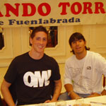 F. Torres supporters' of Fuenlabrada celebrated his third anniversary